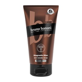 bruno banani Body Shaving Cream Magnetic Man 3-in-1 Shaving Cream with Captivating Woody Scent, 150 ml