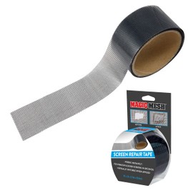 Magic Mesh Screen Repair Tape| Strong Adhesive, Instantly Mend & Repair Holes and Tears in Screen Windows, Doors, RVs & More | Size 9' x 2' (Pack of 1)