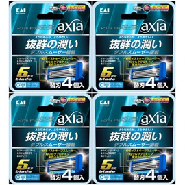 KAI RAZOR AXIA 5 Blade Replacement Blades, 4 Pieces x 4 Pieces