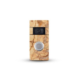 MightySkins Skin Compatible with Ring Video Doorbell (2nd Generation) - Amber Marble | Protective, Durable, and Unique Vinyl Decal wrap Cover | Easy to Apply, Remove, and Change Styles