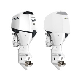 Oceansouth Custom Fit Vented Covers for Honda Outboard Engine (White, BF115-BF150 4CYL 2.3L (from 2022 up to 2024))