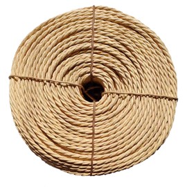 NorthPada 1/5 in (5 mm) X 328 Ft (100 Meters) Kraft Paper Twine Rope for Cat Scratcher Post Tree, Garden, Binding, Crafts Packing Material