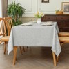 Romanstile Washable Tablecloth 140 x 180 cm Grey Rectangular Jacquard