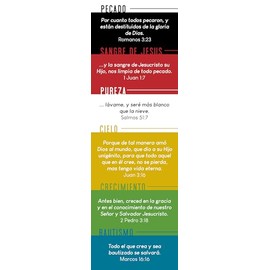 God’s Plan of Salvation Bookmark Set in Spanish with Six Colors (50)