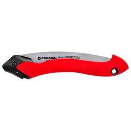 Corona Tools 10-Inch RazorTOOTH Folding Pruning Designed for Single Use | Curved Blade Hand Saw | Cuts Branches Up to 6" in Diameter | RS16150B, Red