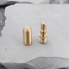 LT Easiyl 2Pcs Billiard Cue Extension Screws Copper Pool Cue