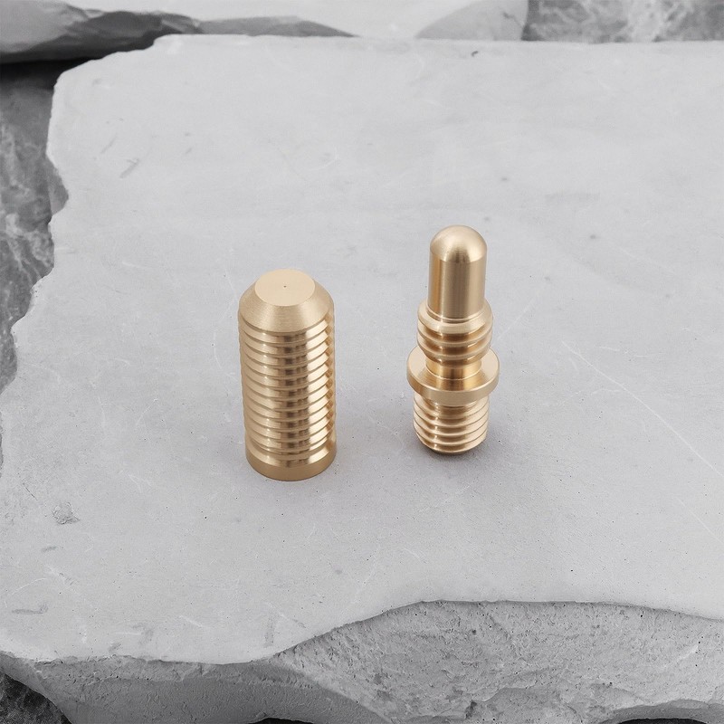 LT Easiyl 2Pcs Billiard Cue Extension Screws Copper Pool Cue