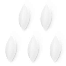 Labasics 5-Pack Magnetic Stir Bar Set, 50 mm PTFE-Coated White Stirring Bars for Laboratory Mixers