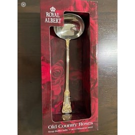 Royal Albert Old Country Roses (Stnls,Go Acnt) Soup Ladle with Stainless Bowl HC