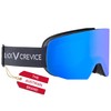 Black Crevice Ski goggles in black/blue, ski goggles for adults