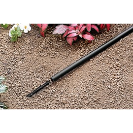 Mini Skater 5mm (Dia) Black Hard Plastic Straight Barbed Connectors, Double Barbed Hose Adapter Coupling Micro Drip Irrigation Quick Connect Water Hose Straight Fitting for 4/7mm Tube, 50Pcs