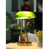 Newrays Traditional Green Glass Bankers Desk Lamp with Pull Chain