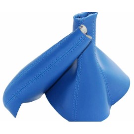 Kar Designers Real Leather Blue Manual Shift & EBrake Boots SET For 91-99 Mitsubishi 3000GT