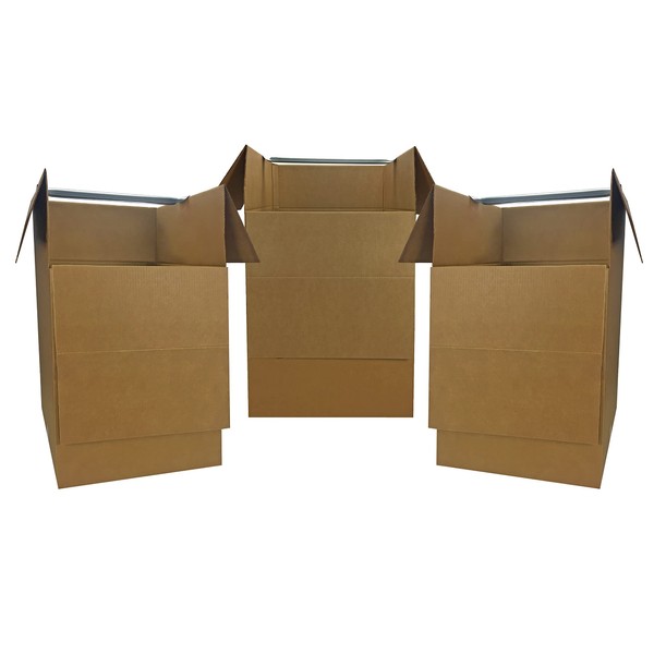 Uboxes Moving Boxes Bundles Wardrobe Moving Boxes 24x24x40 - Pack of 3