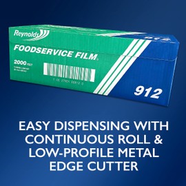 Reynolds Foodservice Plastic Wrap Film, 2000 Foot Roll