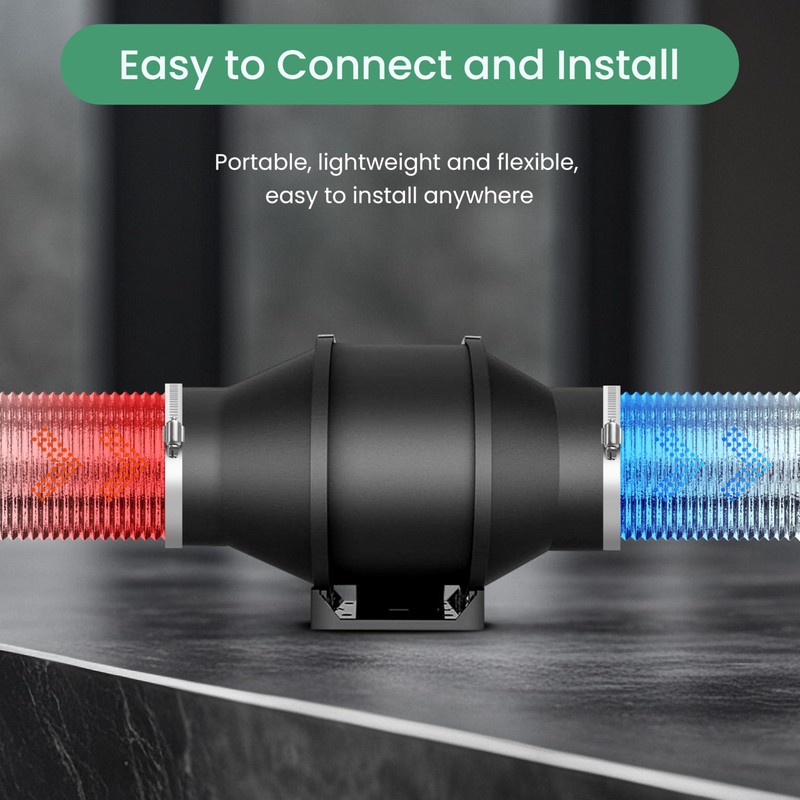 Flexible 4-Inch Aluminum Ducting, Dryer Vent Hose, Heavy-Duty Three-Layer Protection,