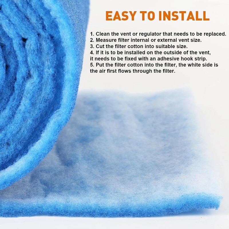 MGT 140 Inch BLUE BONDED AQUARIUM FILTER MEDIA PAD 12"