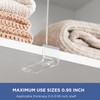 Famyards 16 Pack 12 Inches [Extra Tall Version] Clear Shelf