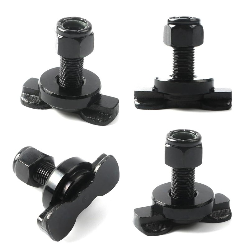 8-Pack L-Track Double Lug Threaded Stud Fitting Heavy-Duty Bolt Down