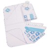 Baby Girl Boy Hooded Towel Flannel Face Cloths Wash Bath