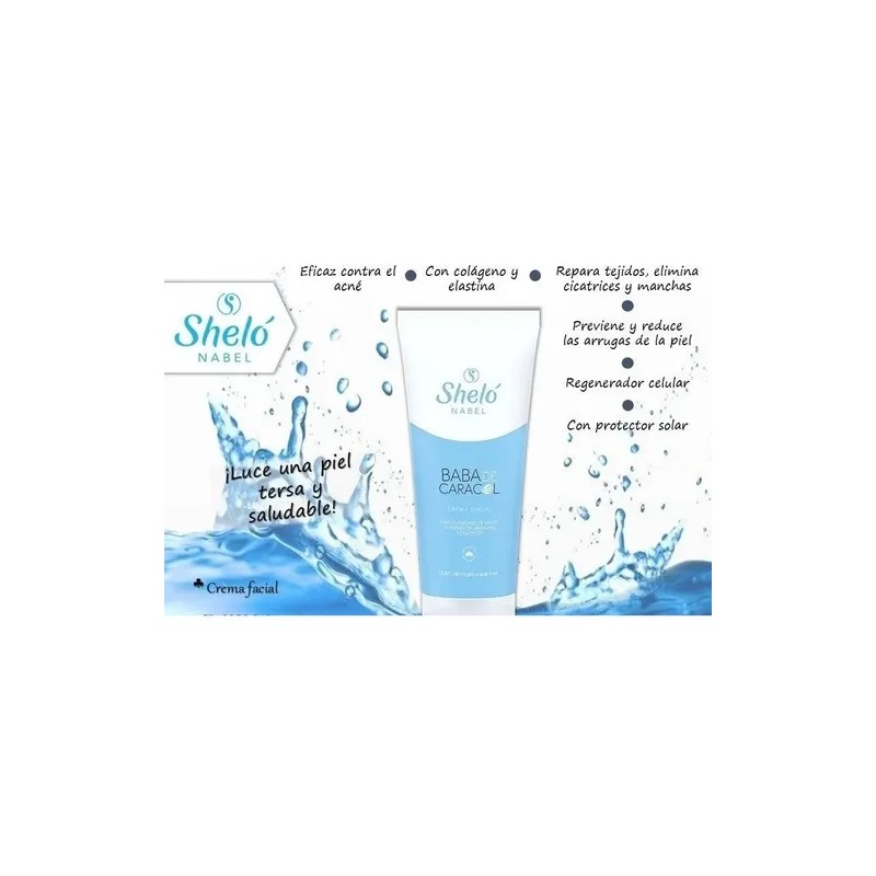Crema Facial Baba De Caracol Para Manchas, Paño, Acné, Sheló