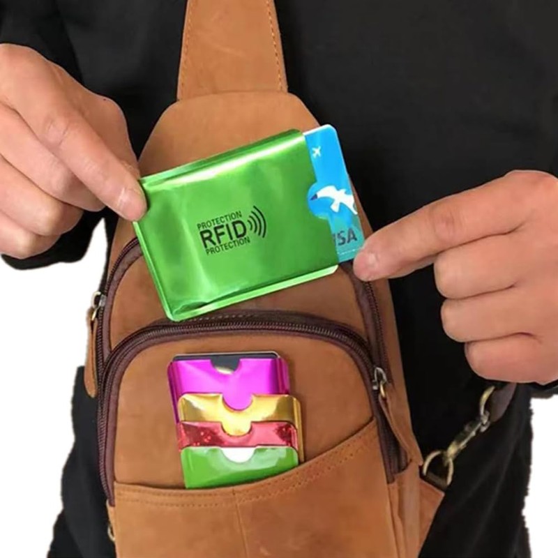 [GUANGUAN] RFID Anti-Skimming Card Case, 10 Pcs Anti-Magnetic Waterproof Credit