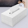 KINGFOM™ Rectangular Leather Tissue Box Tissue Holder for Home, Office,