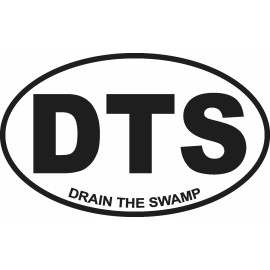 DRAIN THE SWAMP DTS TRUMP DECAL WINDOW BUMPER STICKER POLITICAL