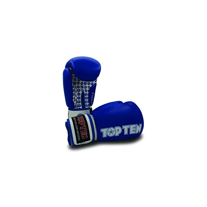 TopTen Fight Stars 20661-6016 Unisex Boxing Gloves, Blue, 454 g