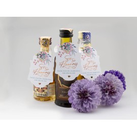 Summer-Ray 50pcs Sip Sip Hooray Mini Liquor Bottle Tags Baby Shower Tags with Succulent (White)