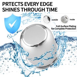 Rheedal 4Pcs Trailer Wheel Center Caps & 24Pcs Wheel Lug Nuts Kit, 3.19in Top Removable Push Through Chrome Hub Cap with Chrome 1/2-20 Lug Nuts, for Truck SUV RV Wheel Rim