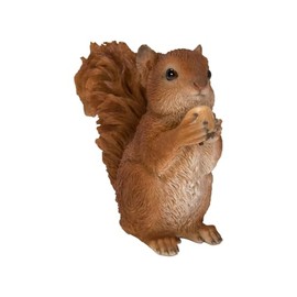 Uvia Squirrel Grabbing Pine Cone 5.1 x 2.2 x 4.1 inches (13 x 5.5 x 10.5 cm) Doll Figurine Figurine Animal Garden Decoration Squirrel H20272