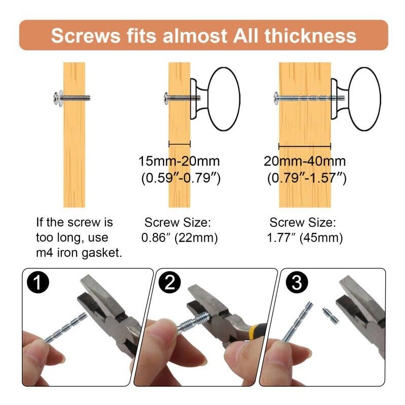 WEAVERBIRD 4 Pack Round Cabinet Knobs Brushed Oil Rubbed Bronze,