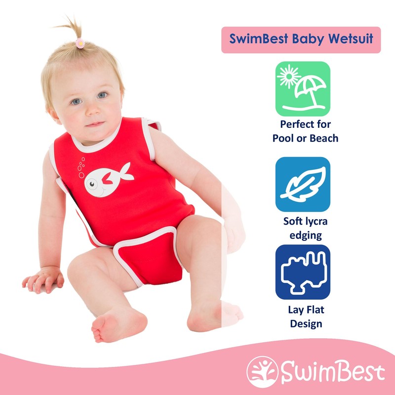 Swimbest Neoprene Baby Wetsuit - Baby Swimming Costume with 50+