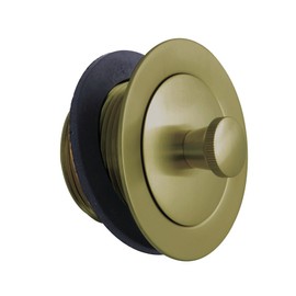 Kingston Brass DLL207 Brass Lift & Lock Tub Drain, Brushed Brass, 2-9/16"~ 2-1/8" (L) x 2-7/8" (W)