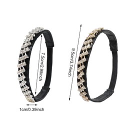 Honbay 2 Pairs of Detachable Sparkling Rhinestones Elastic High Heels Shoe Straps Bands Lady Shiny Crystal Elastic High Heel Anti-Loose Shoelace Heel Straps for High Heels