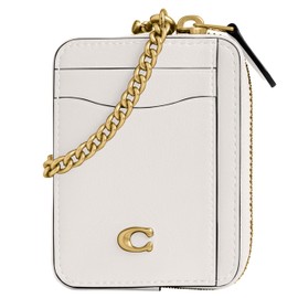 Coach Women's Essential Chain Card CASE Accessory-Travel Wallet, B4/Chalk