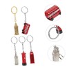 COHEALI 10pcs Souvenir London Bus Keychain British Key Holder British