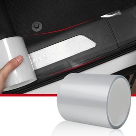 CloudBuyer Universal Door Edge Protector, Clear Sill Guard Film with Anti-Collision Protection for Vehicles (33Ft x 4In, Transparent)