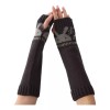 Generic Guantes De Brazo Largo, Mitones De Medio Dedo, Tejidos