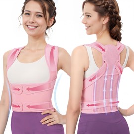 Haltungskorrekturbandage für Herren und Damen, Schulterstütze, Haltungskorrektur, Haltungskorrektur, Schultern und Rücken, elastisch, gerade Körperhaltung, orthopädisch, Taille-M (34-41 Zoll)