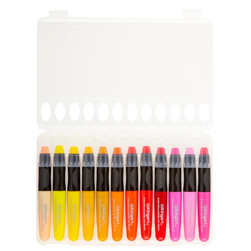KINGART GS027-1 Gel Stick Single, IRON Color, Artist Mixed Media