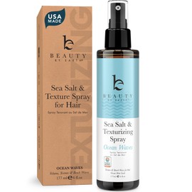 Beauty by Earth Sea Salt Spray for Textured Beach Waves & Volume - USA Made with Organic Ingredients, Texturing & Volumizing Spray for Fine Hair for Men & Women