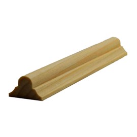 EWAS11 Astragal Moulding 13/16" Wide x 7/16" High. Unfinished, Poplar, 94"
