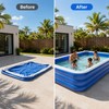 Extra Large Inflatable Family Pool for Backyard Fun – Thickened