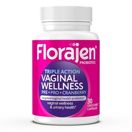 Florajen Suplemento De Probiticos, Prebiticos Y Arndanos Vaginales Para Mujeres, Para Reforzar El Sistema Inmunolgico Y La Salud Digestiva, 30...     