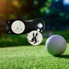 ITAZURA USAGI Golf Golf Marker & Green Fork (Black) with