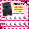 PRO DIY Lash Extension Kit Individual Lashes Kit with 280