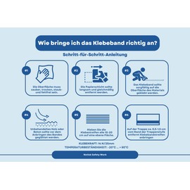 notlok Safety Work - Non-Slip Tape [18 m x 2.5 cm ] Black | Grip Tape for Indoor and Outdoor Use | Grip Tape, Non-Slip Strips, Stair Steps, Non-Slip Strips