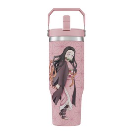 Demon Slayer Kimetsu No Yaiba Nezuko Tumbler with Lid, 30 Oz Water Bottle, Vacuum Insulated, Anime Water Bottle, Reusable Insulated Stainless Steel tumbler for Water, Iced Tea or Coffee